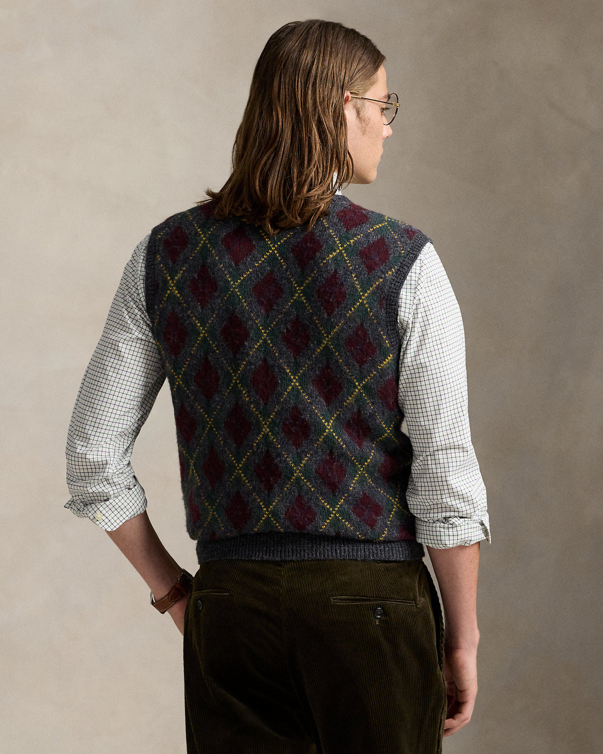 Ralph Lauren Argyle WoolCashmere Sweater Vest