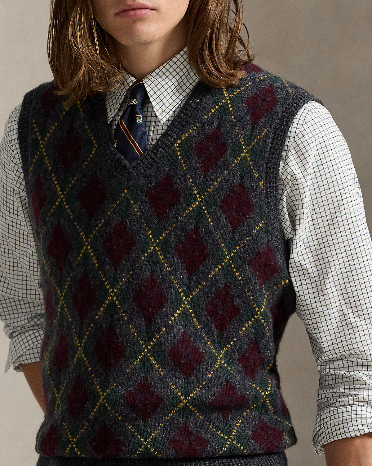 Ralph Lauren Argyle WoolCashmere Sweater Vest