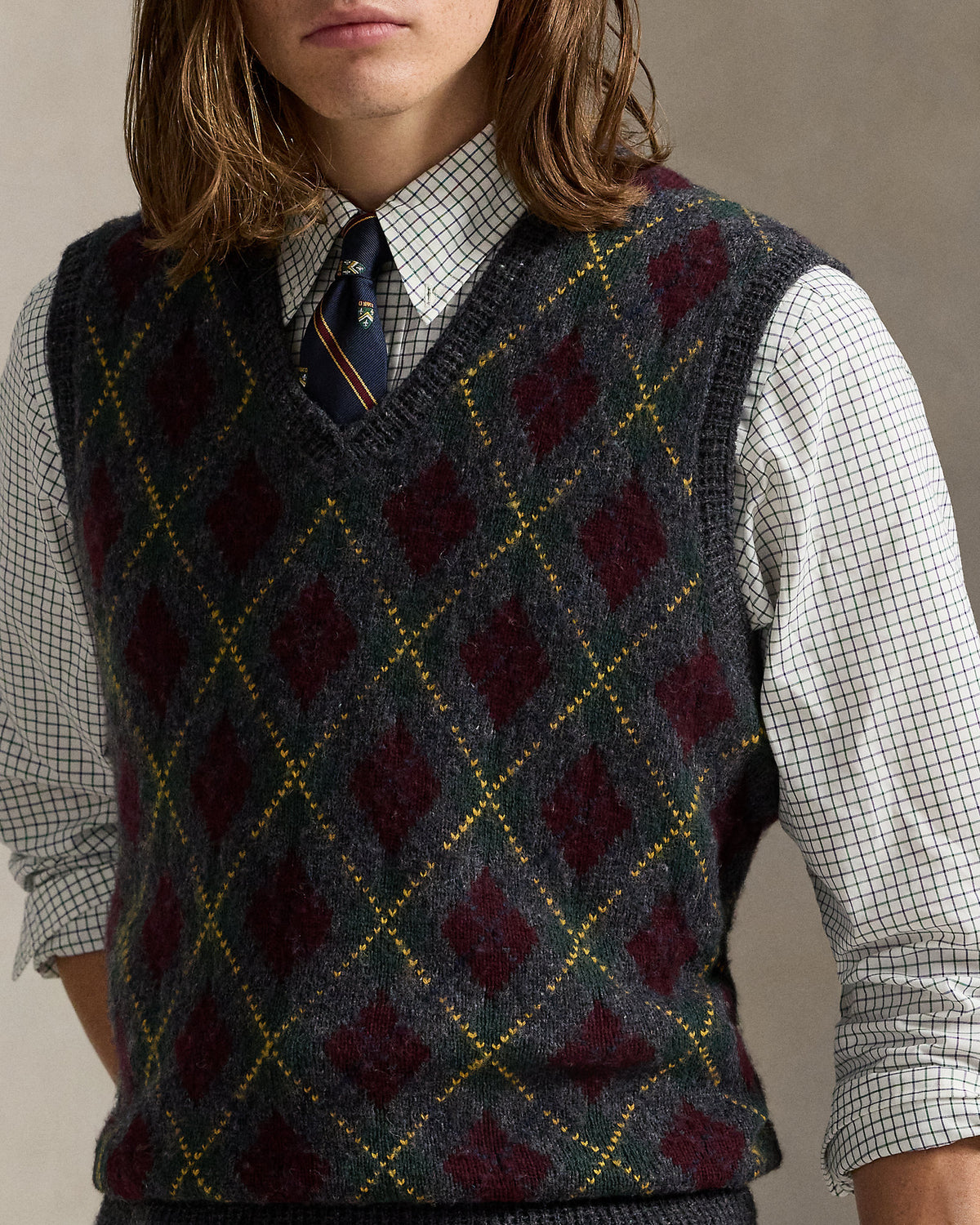 Ralph Lauren Argyle WoolCashmere Sweater Vest
