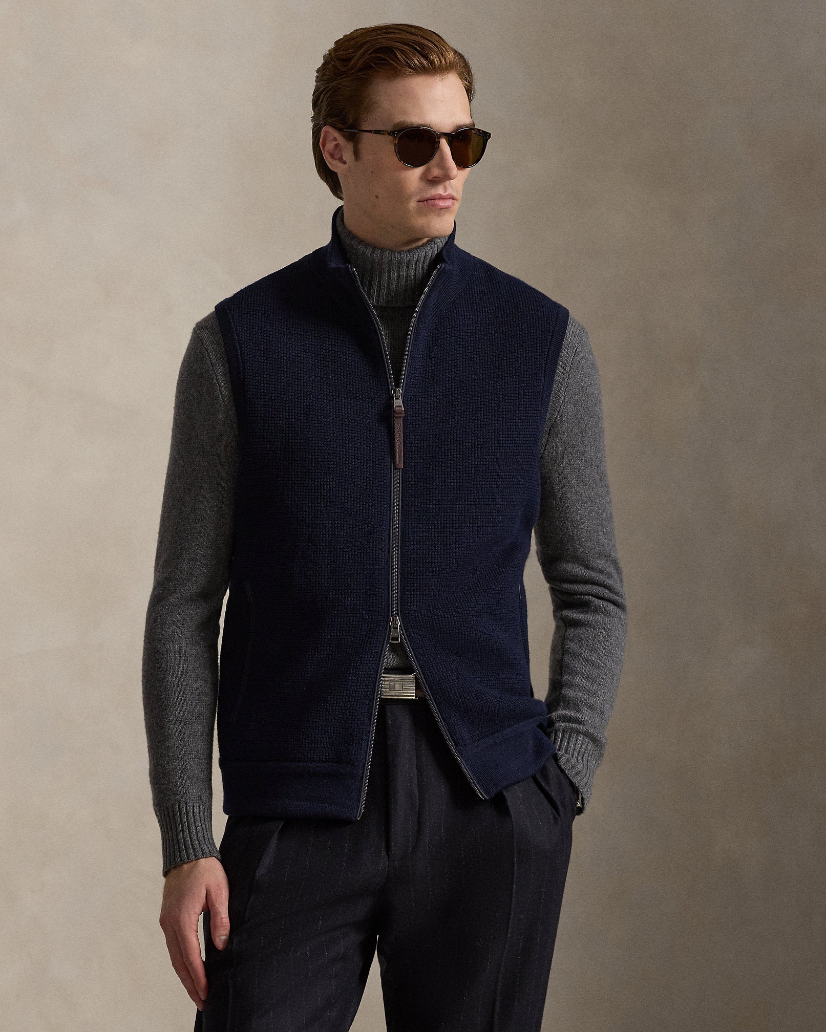 Ralph Lauren Hybrid FullZip Sweater Vest