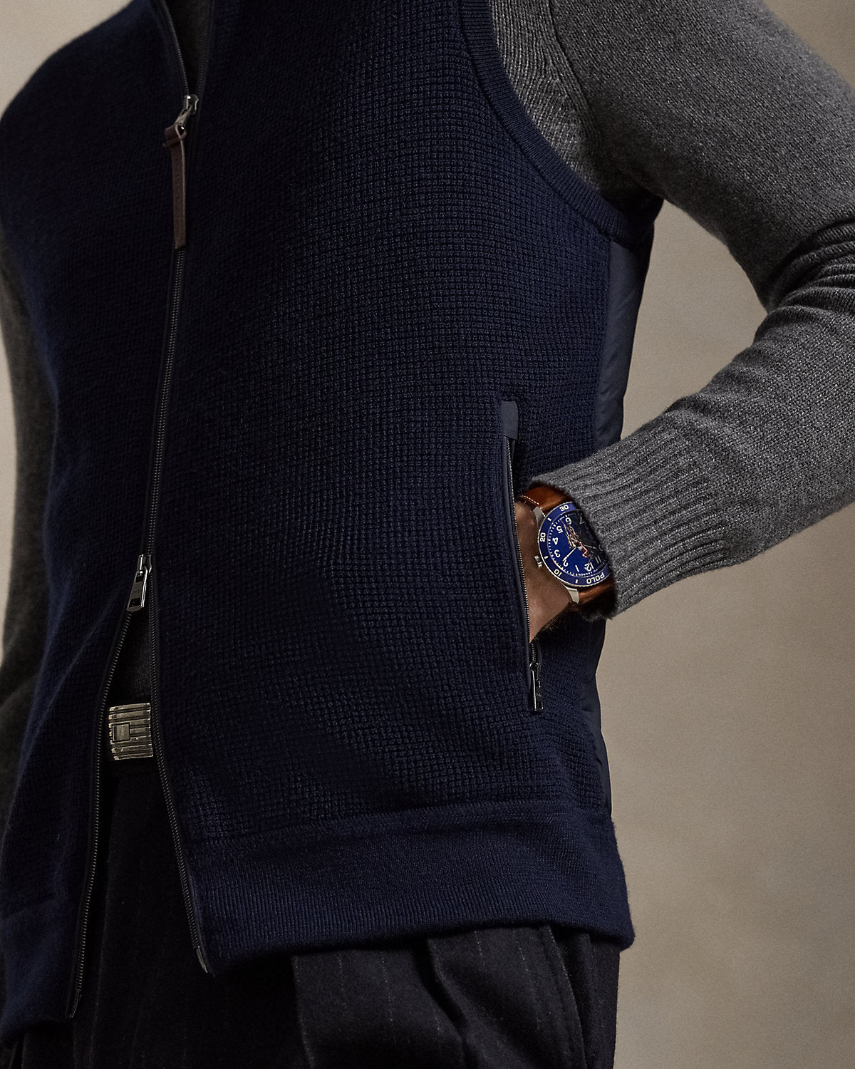 Ralph Lauren Hybrid FullZip Sweater Vest