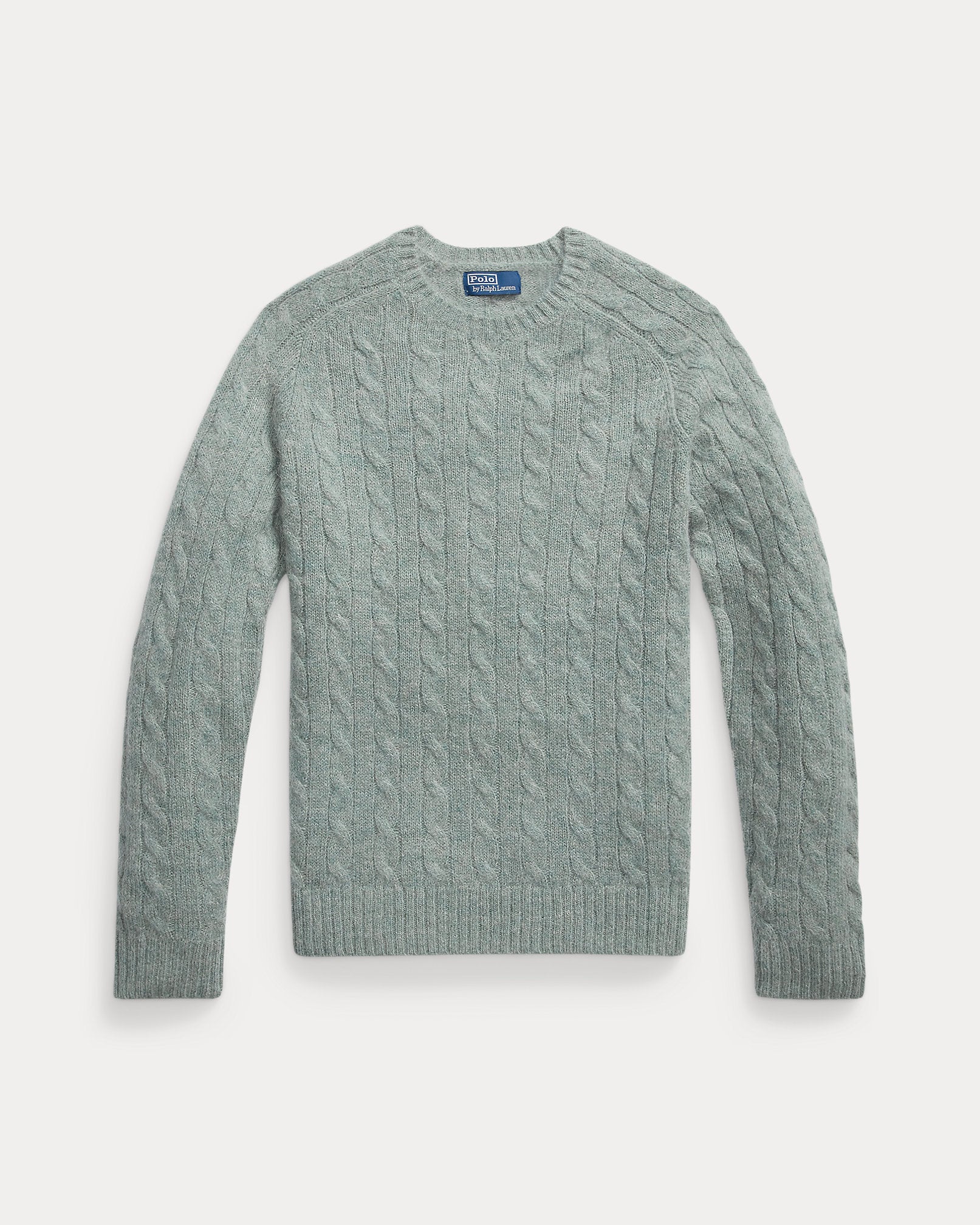 Ralph Lauren SuedePatch CableKnit Sweater