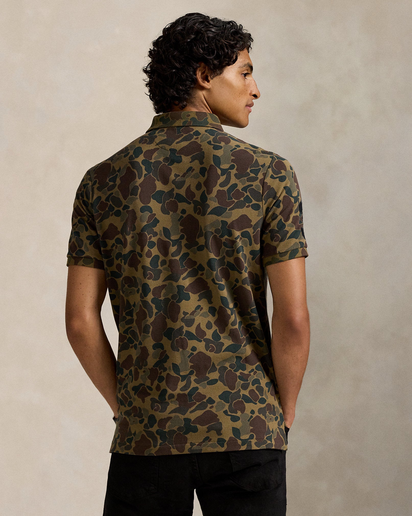 Ralph Lauren Classic Big Pony Camo Mesh Polo Shirt