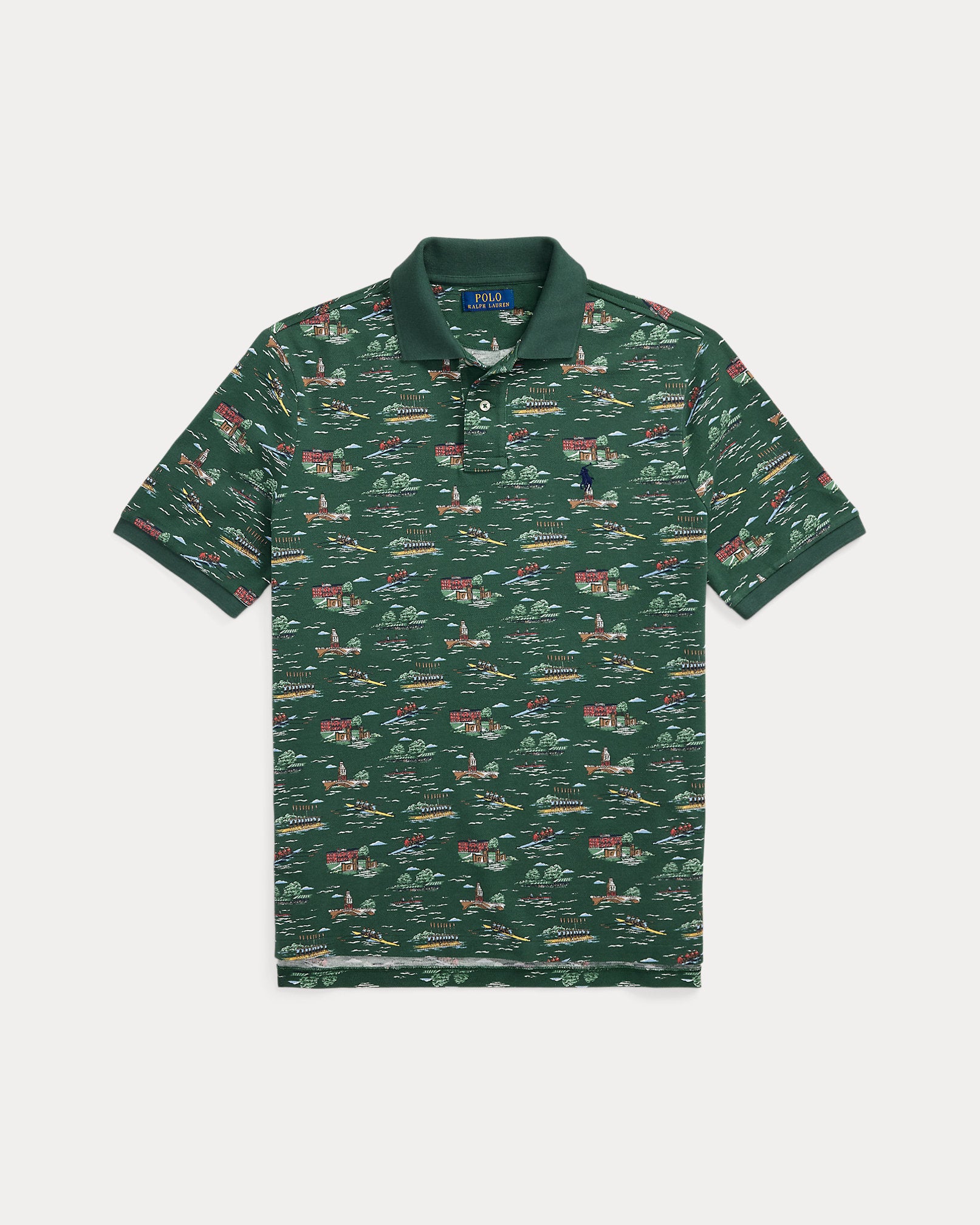 Ralph Lauren Classic Fit ScenicPrint Mesh Polo Shirt