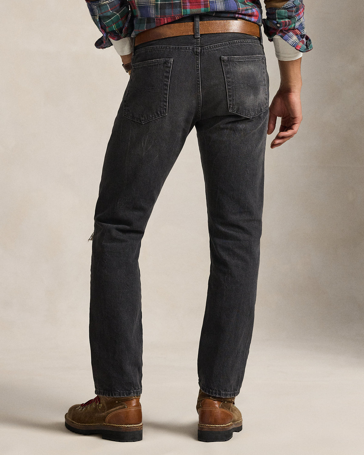 Ralph Lauren Hampton Straight Distressed Jean
