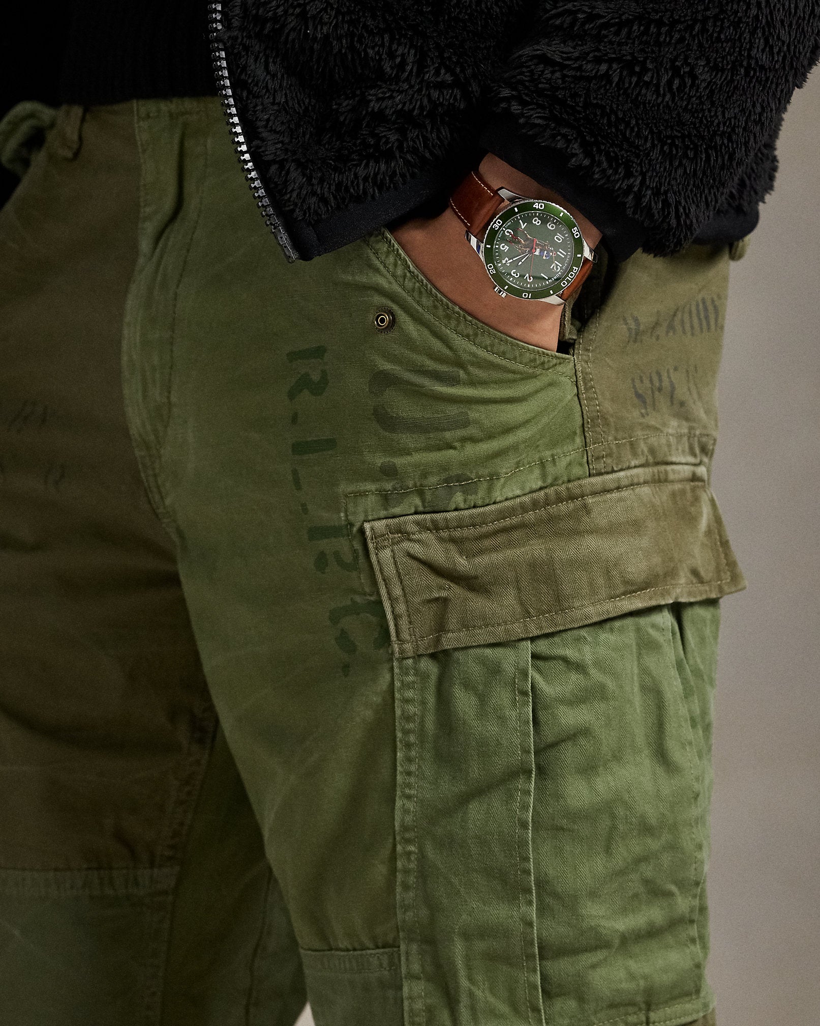 Ralph Lauren Classic Fit Patchwork Cargo Pant