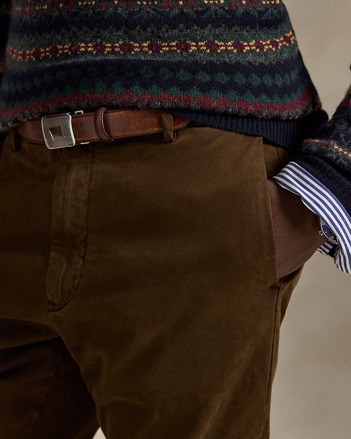 Ralph Lauren Jarrett Slim Fit Sateen Pant