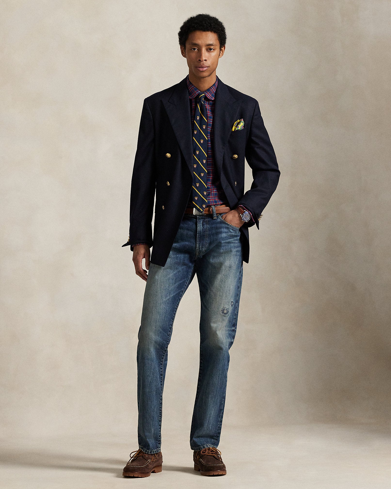 Ralph Lauren Classic Fit Plaid Oxford Shirt