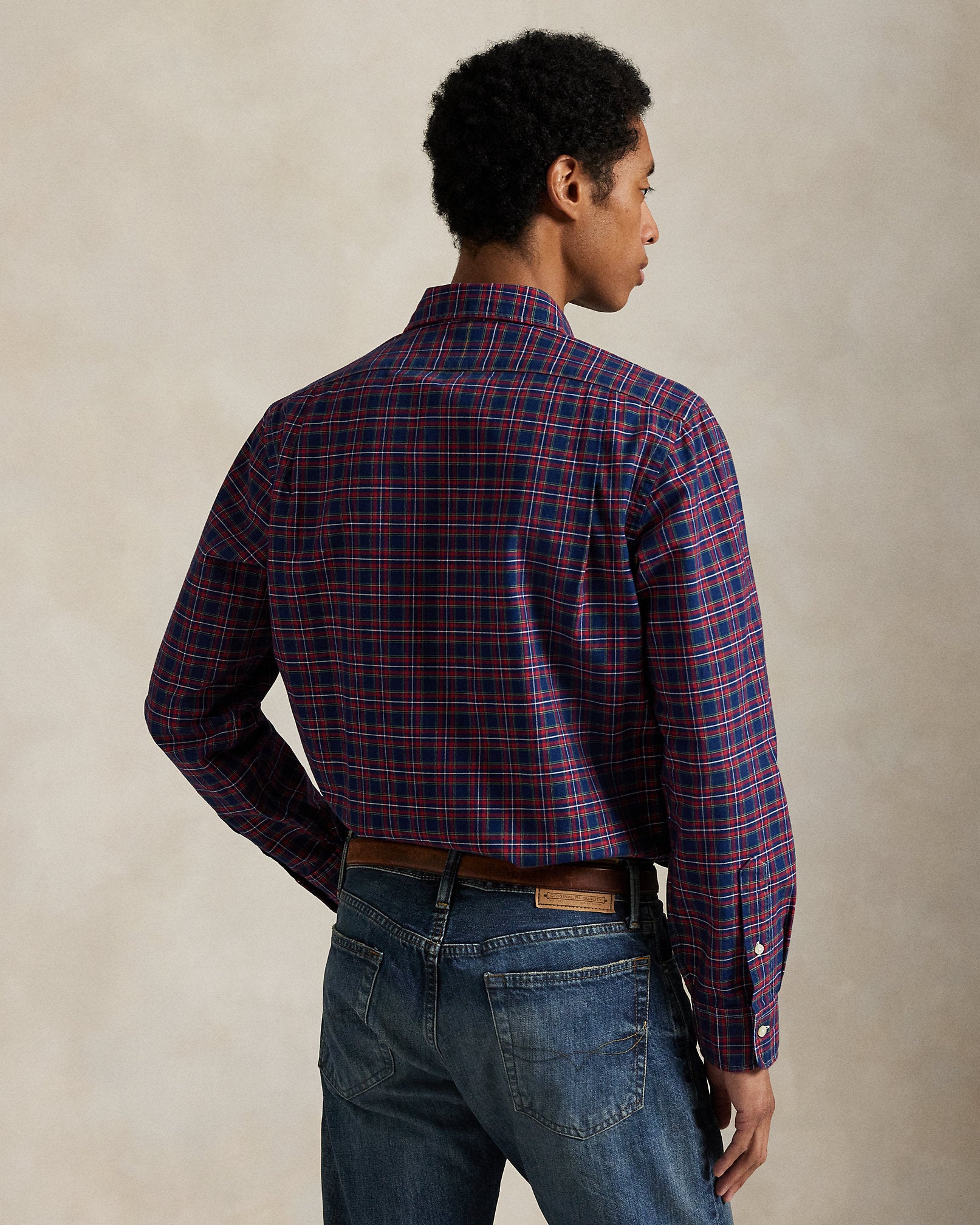 Ralph Lauren Classic Fit Plaid Oxford Shirt
