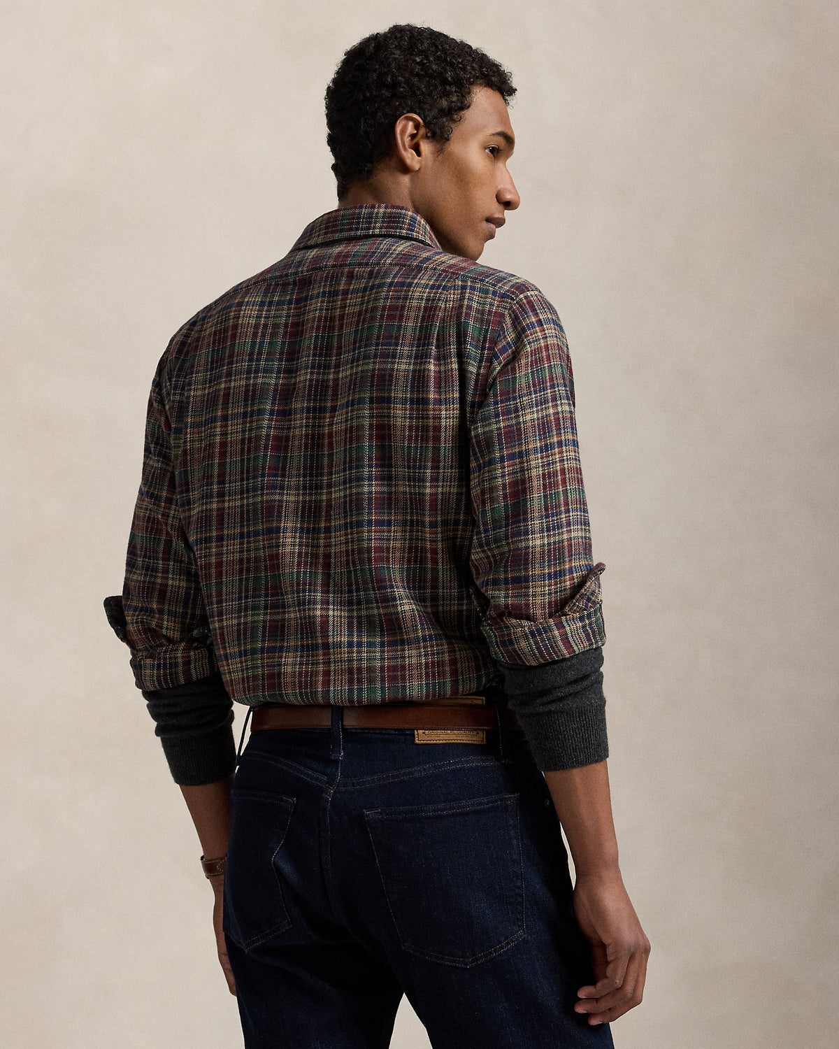 Ralph Lauren Classic Fit Plaid Brushed Flannel Shirt