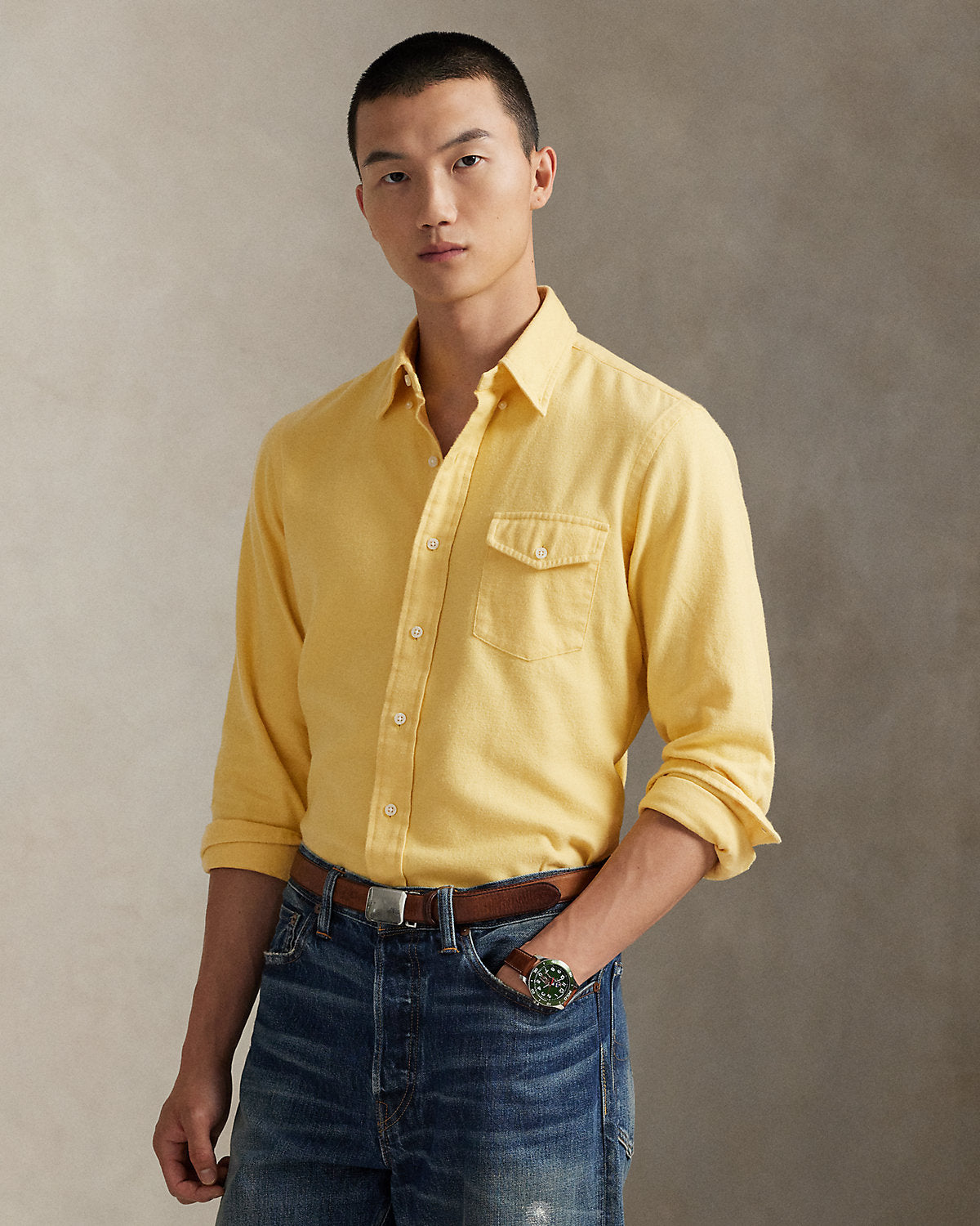 Ralph Lauren Classic Fit Brushed Twill Shirt