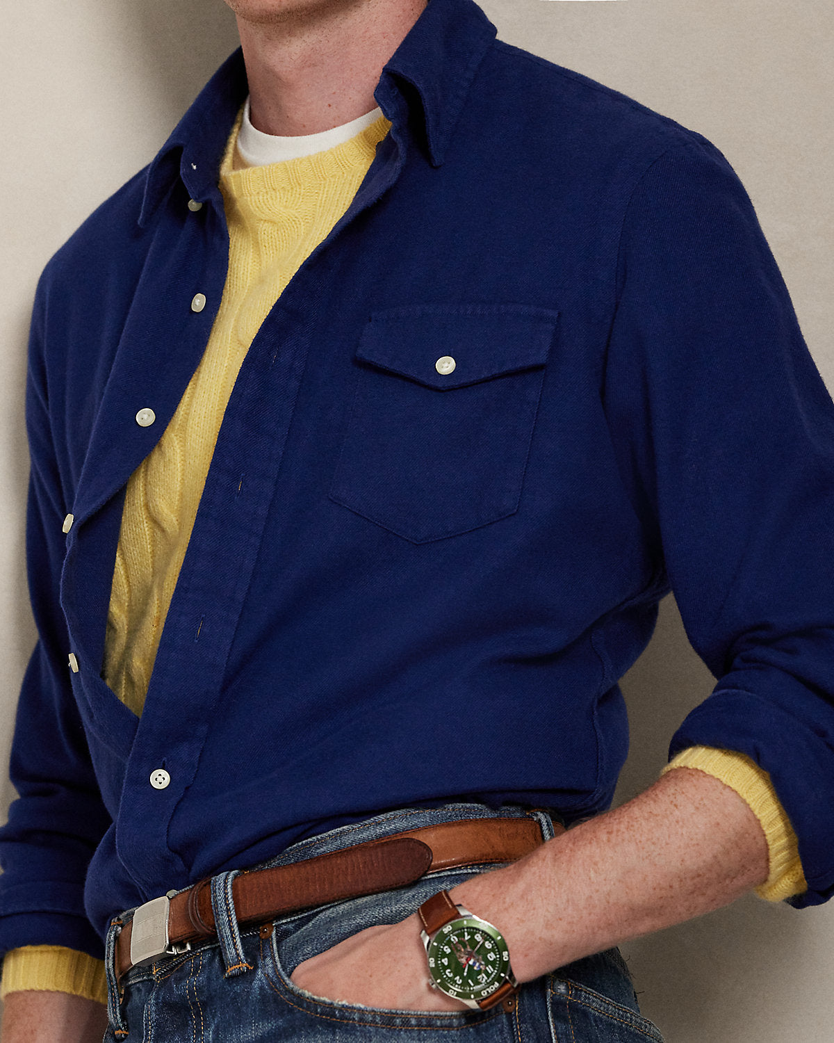 Ralph Lauren Classic Fit Brushed Twill Shirt