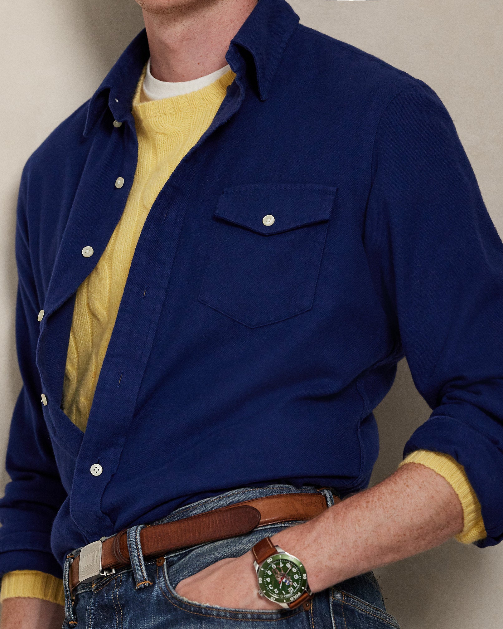 Ralph Lauren Classic Fit Brushed Twill Shirt