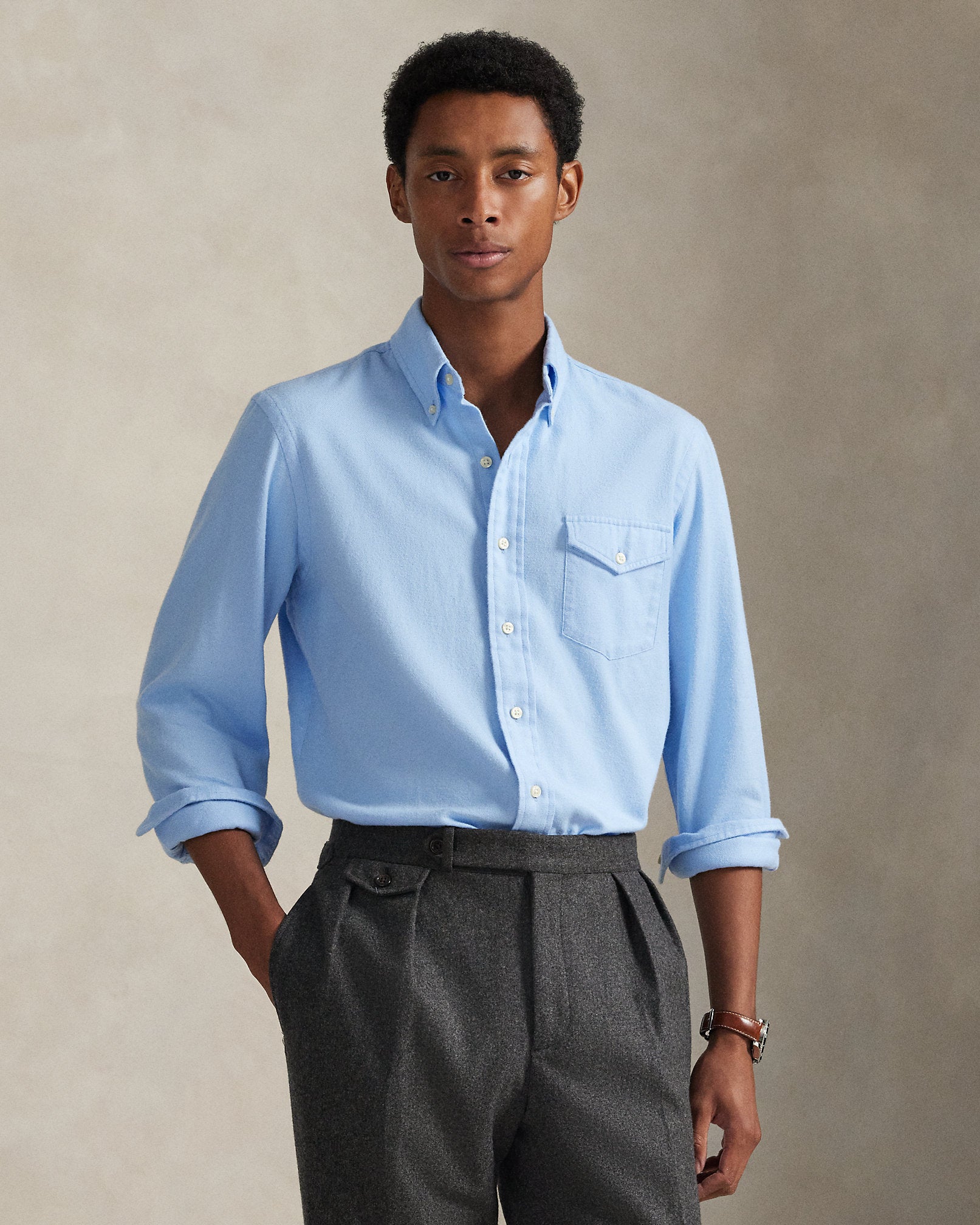Ralph Lauren Classic Fit Brushed Twill Shirt