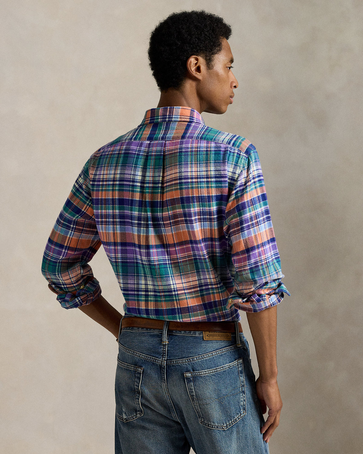Ralph Lauren Classic Fit Plaid Brushed Twill Shirt