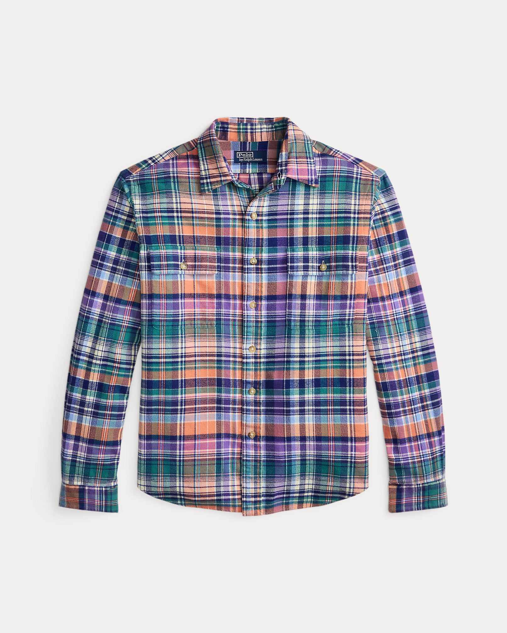 Ralph Lauren Classic Fit Plaid Brushed Twill Shirt