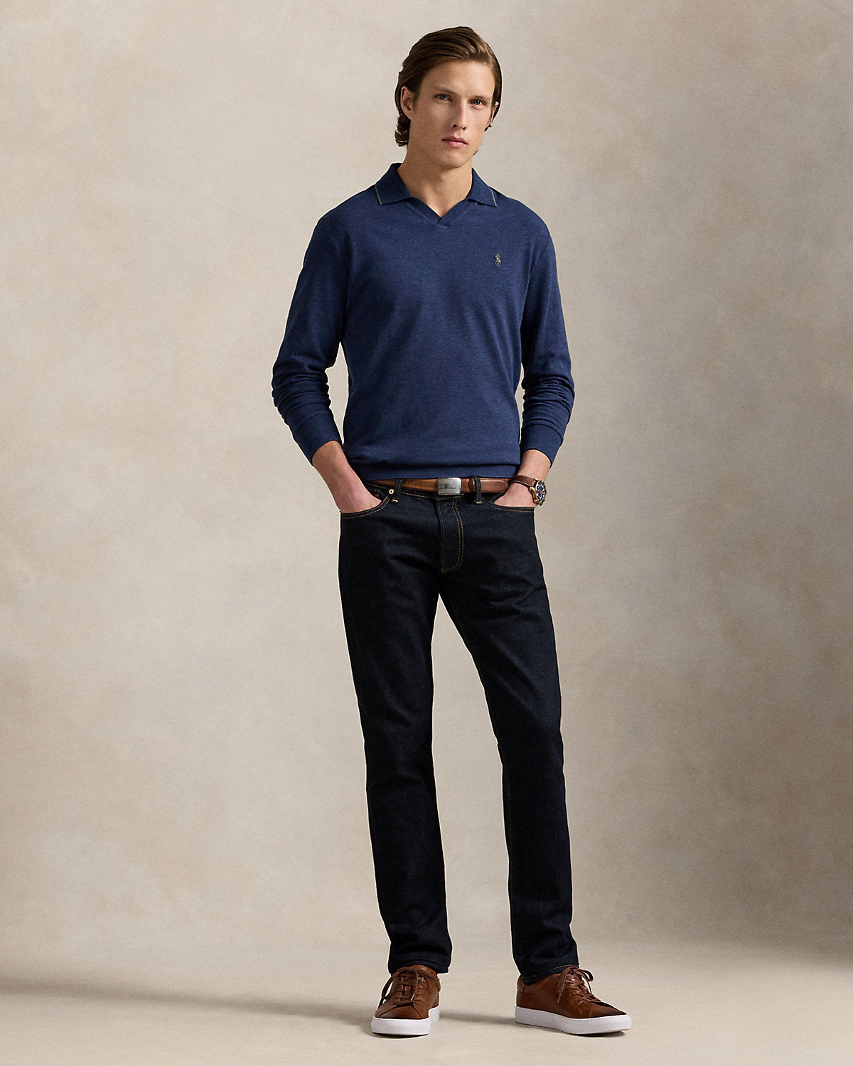 Ralph Lauren Textured Jersey Polo Shirt