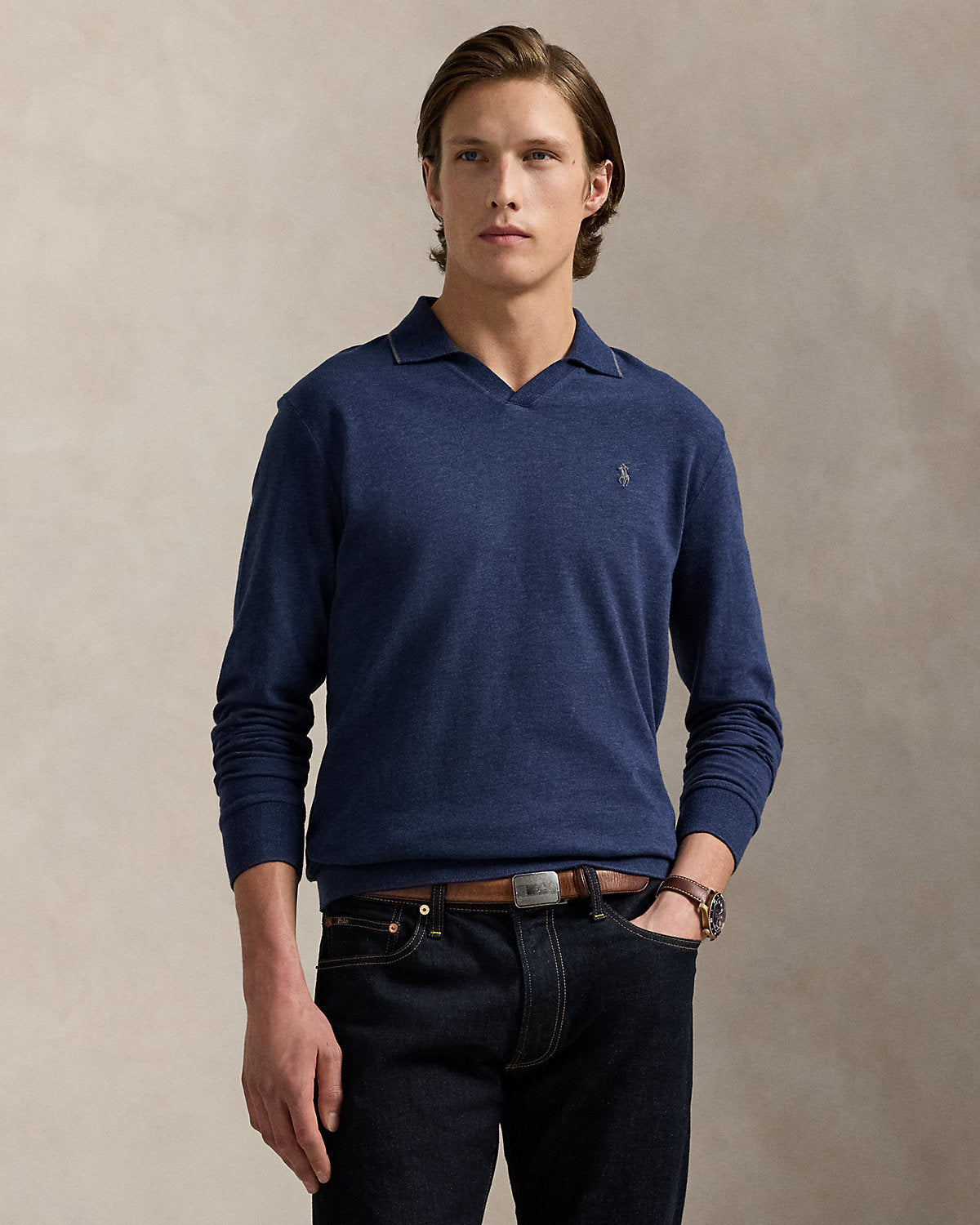 Ralph Lauren Textured Jersey Polo Shirt
