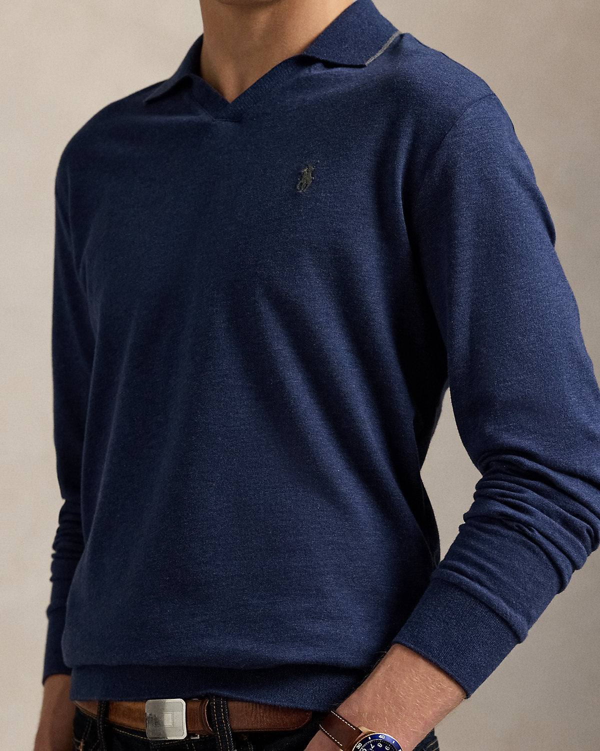 Ralph Lauren Textured Jersey Polo Shirt