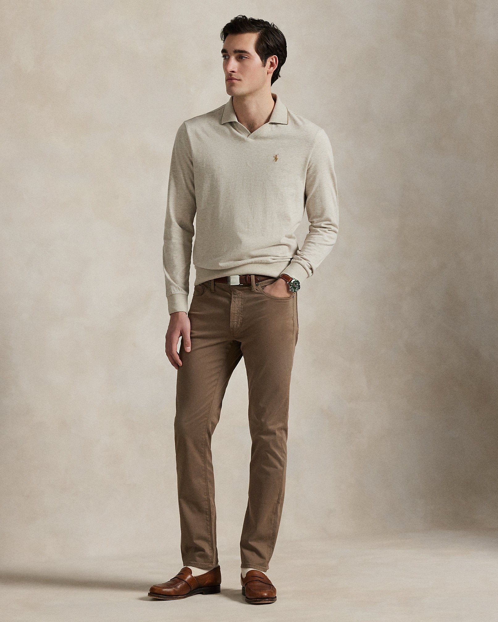 Ralph Lauren Textured Jersey Polo Shirt