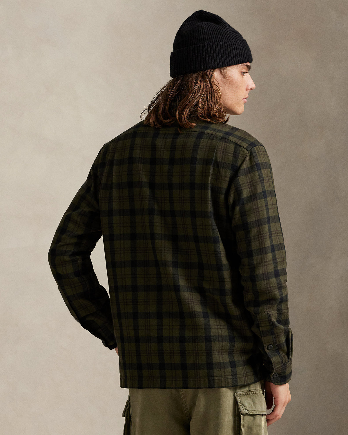 Ralph Lauren Classic Fit Plaid Flannel Camp Shirt