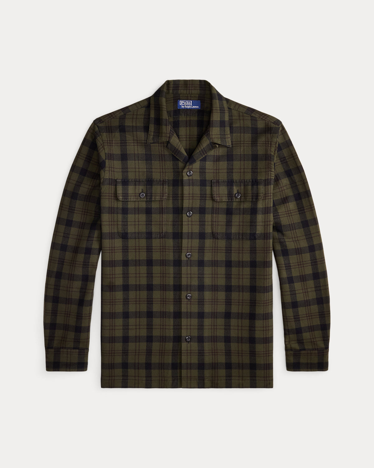 Ralph Lauren Classic Fit Plaid Flannel Camp Shirt