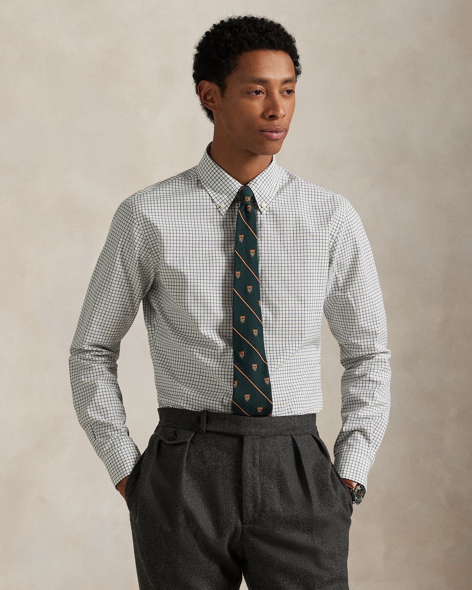 Ralph Lauren Classic Fit Tattersall Poplin Shirt