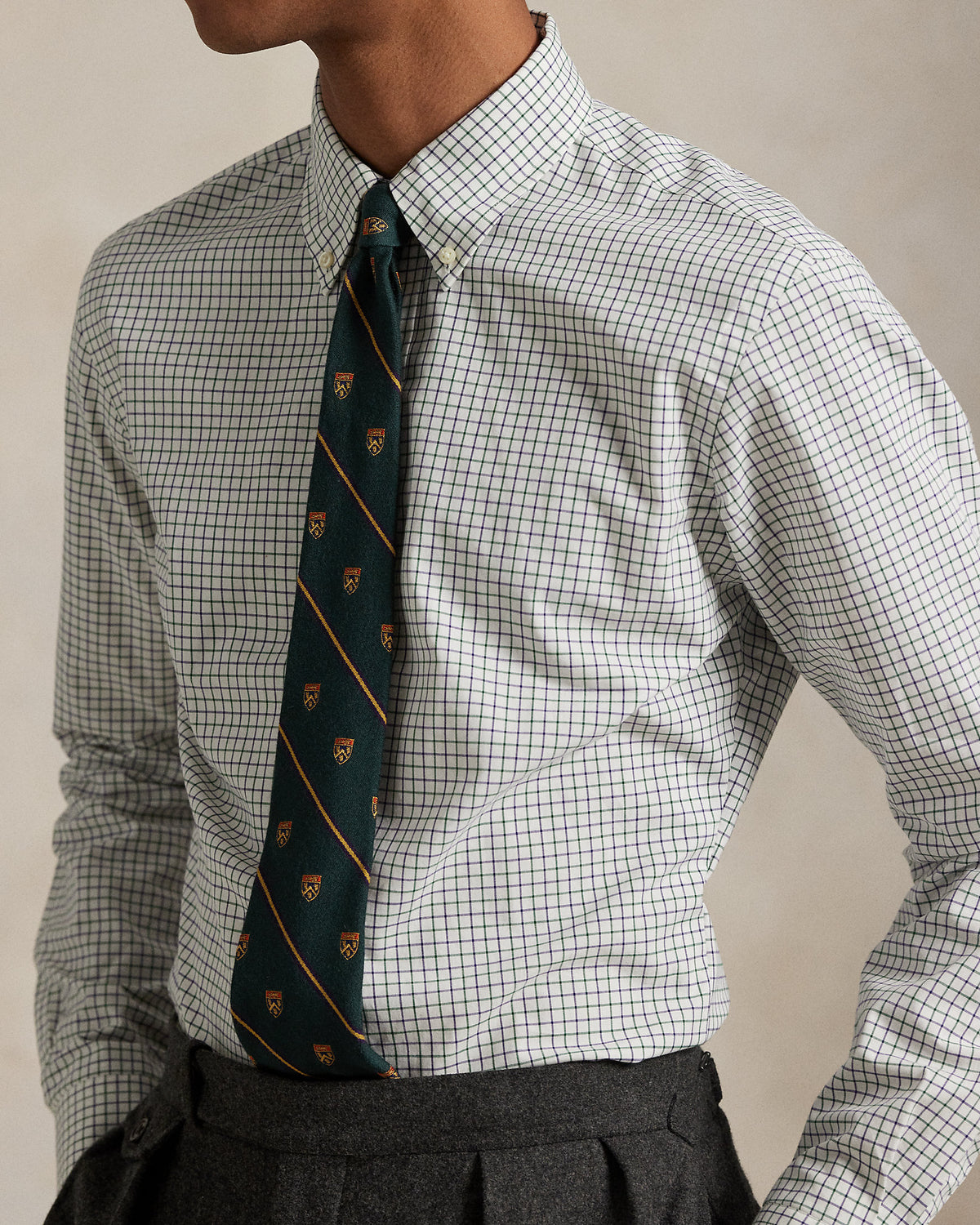 Ralph Lauren Classic Fit Tattersall Poplin Shirt