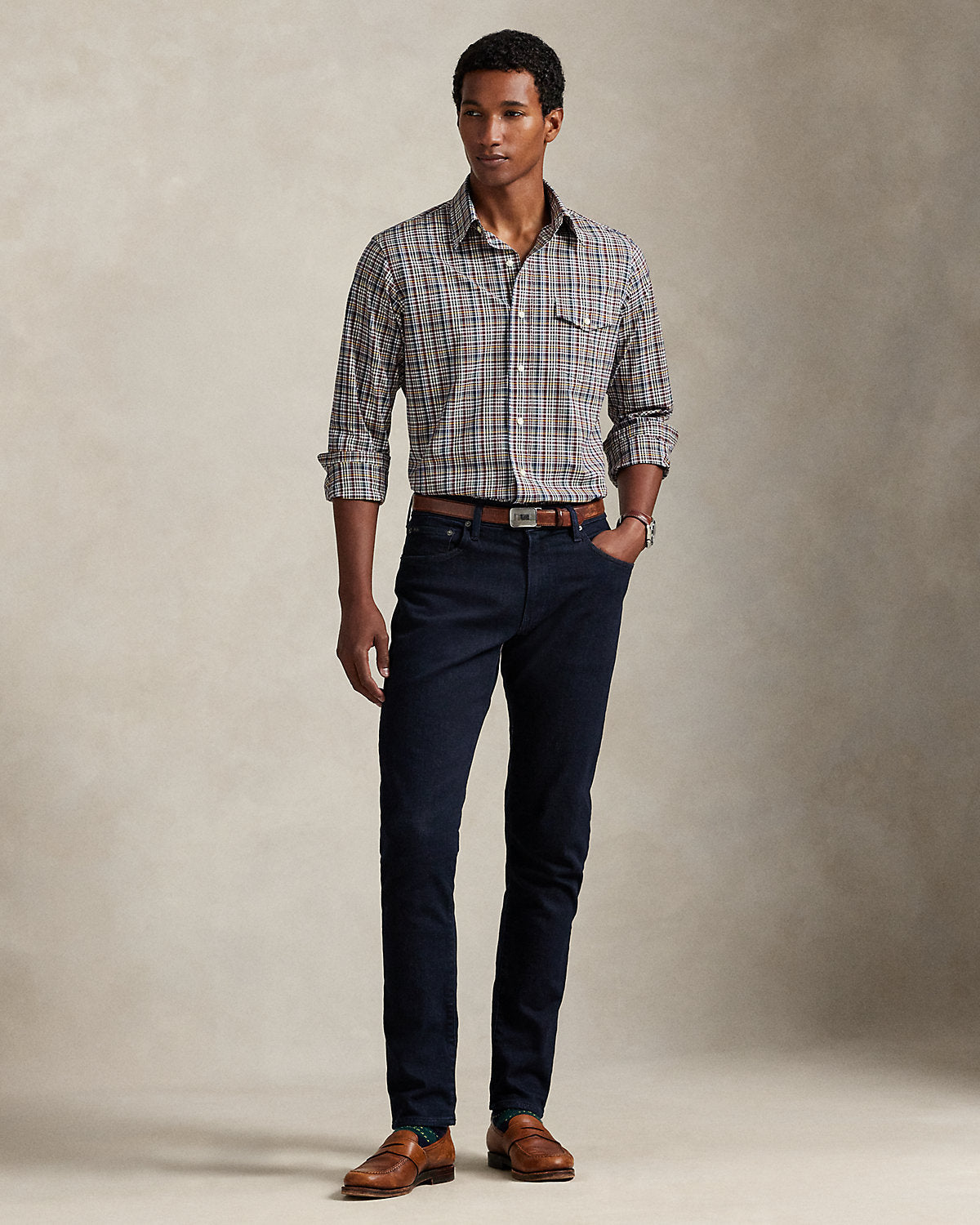 Ralph Lauren Classic Fit Plaid Poplin Shirt