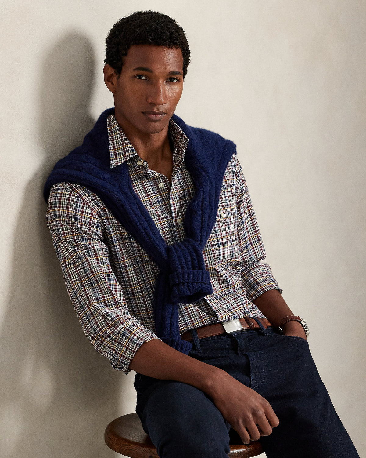 Ralph Lauren Classic Fit Plaid Poplin Shirt