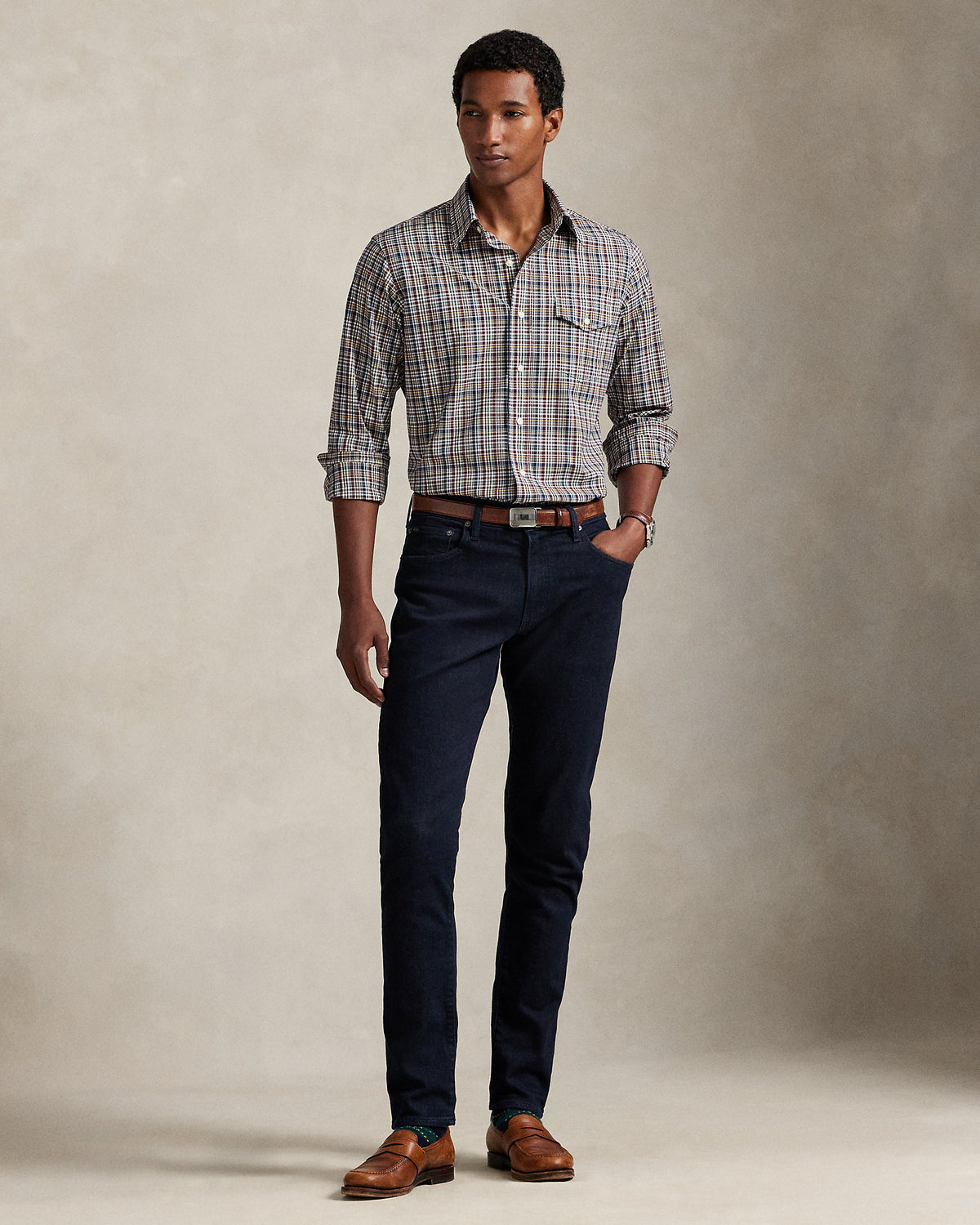 Ralph Lauren Classic Fit Plaid Poplin Shirt