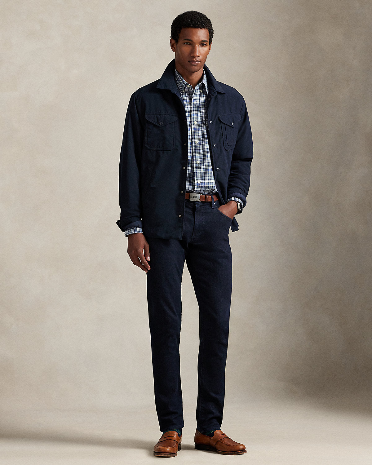 Ralph Lauren Classic Fit Plaid Poplin Shirt