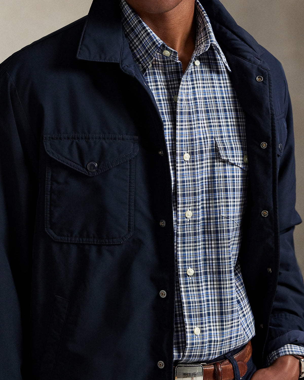 Ralph Lauren Classic Fit Plaid Poplin Shirt