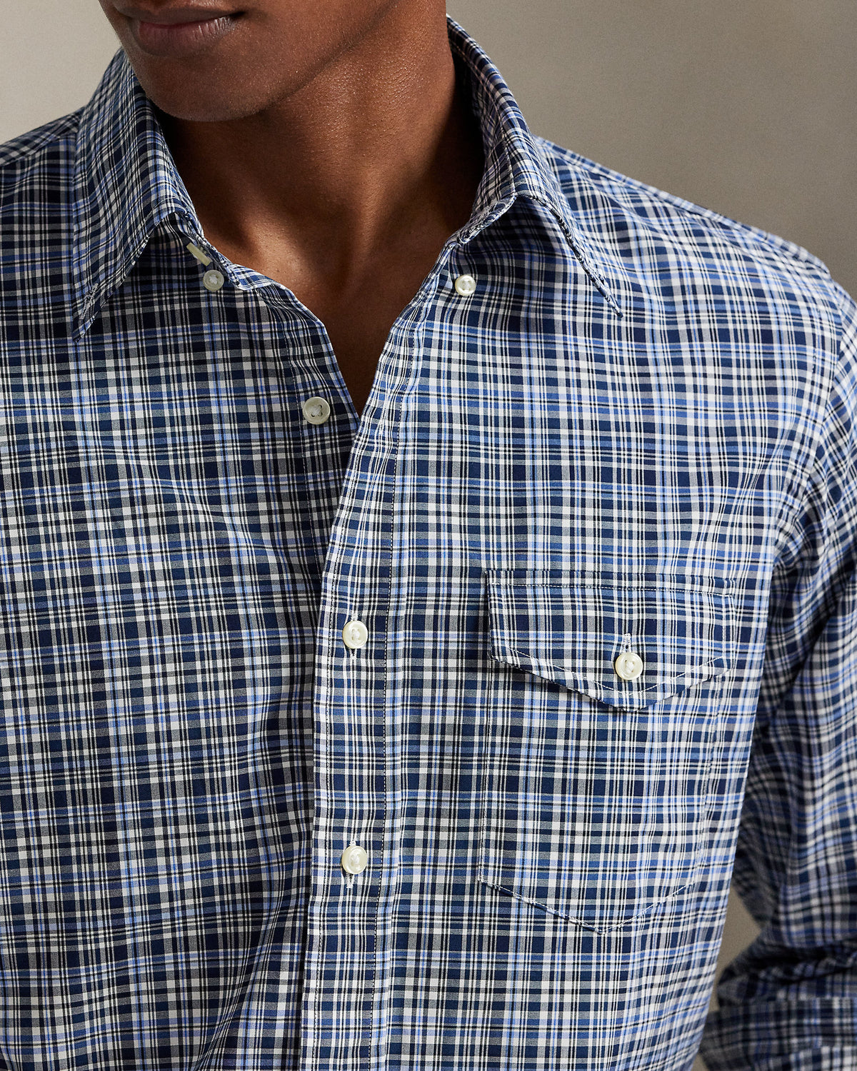 Ralph Lauren Classic Fit Plaid Poplin Shirt
