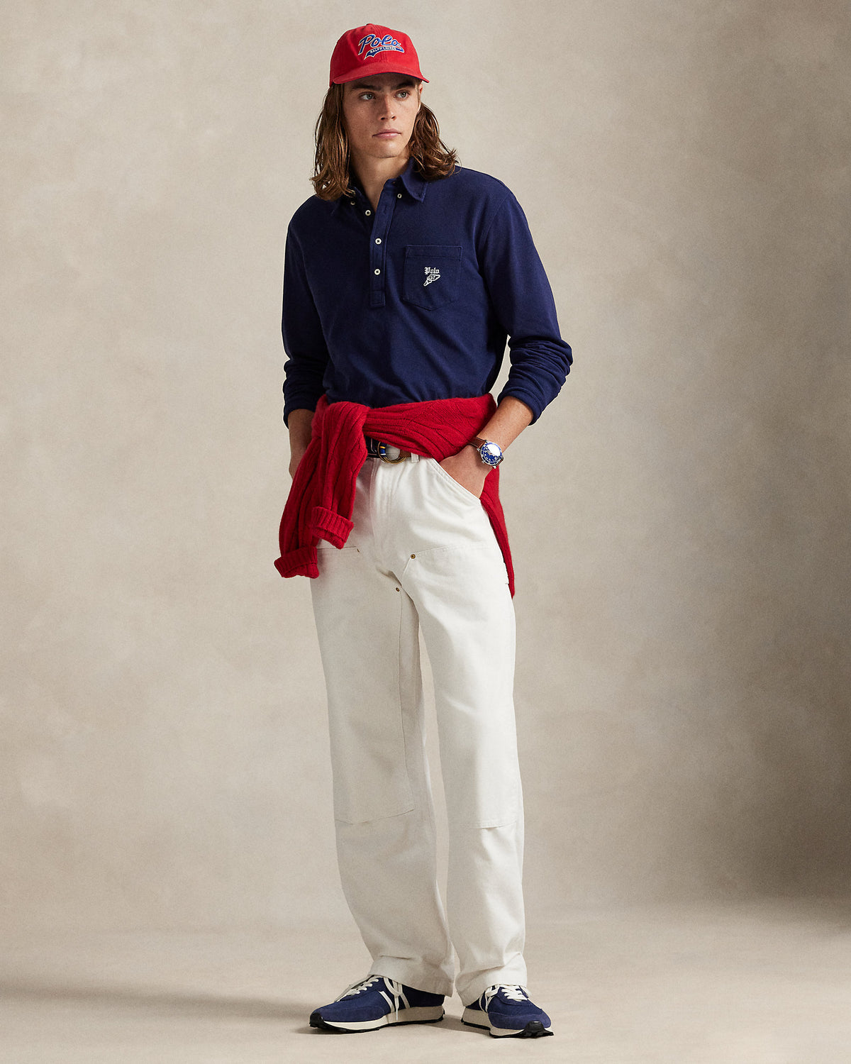Ralph Lauren Classic Fit Embroidered Mesh Polo Shirt