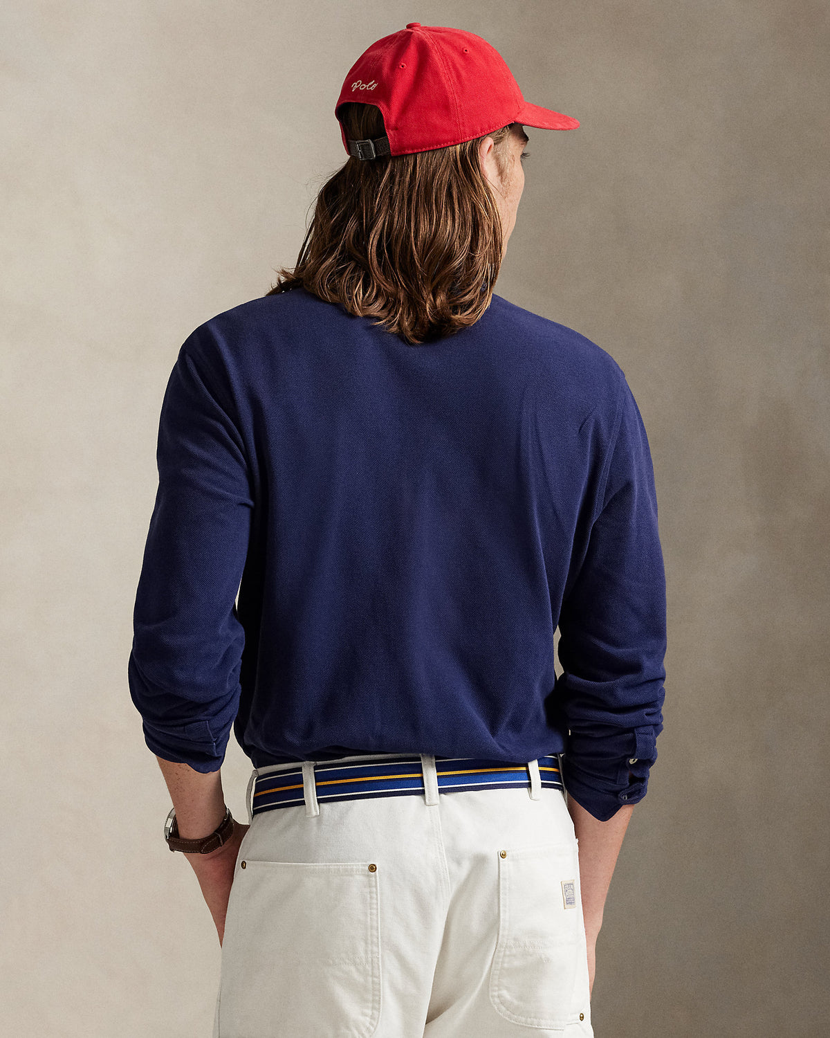 Ralph Lauren Classic Fit Embroidered Mesh Polo Shirt