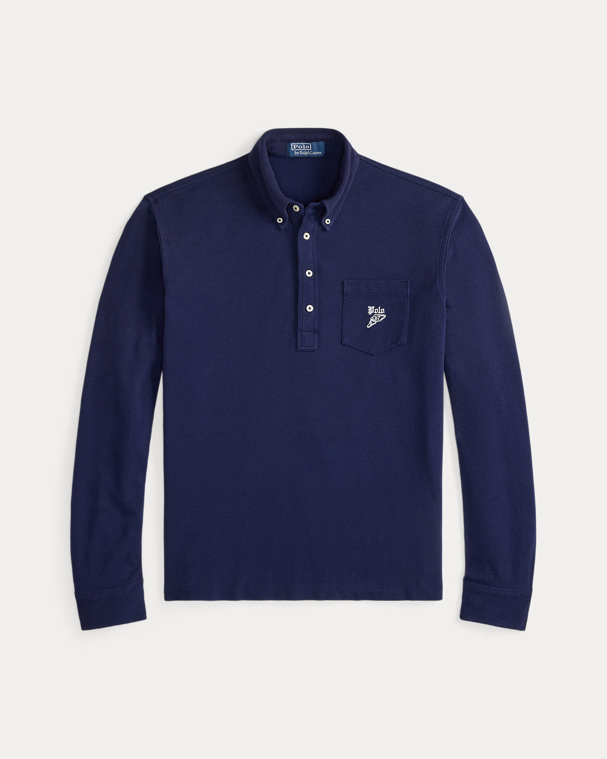 Ralph Lauren Classic Fit Embroidered Mesh Polo Shirt
