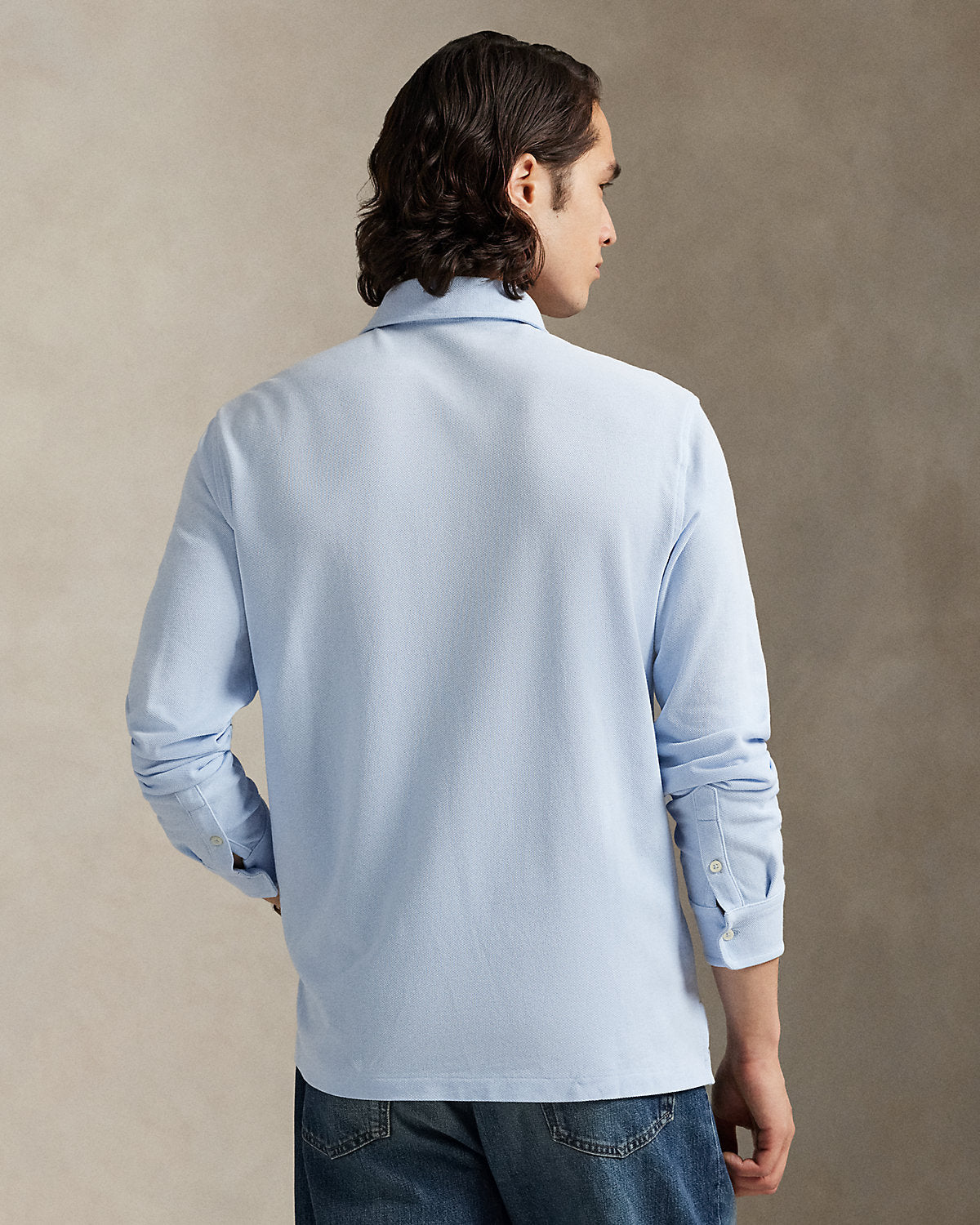 Ralph Lauren Classic Fit Embroidered Mesh Polo Shirt