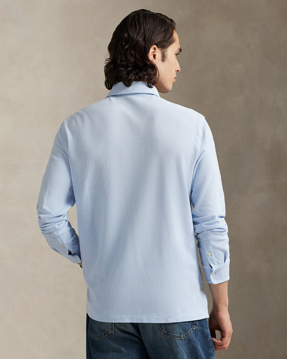 Ralph Lauren Classic Fit Embroidered Mesh Polo Shirt