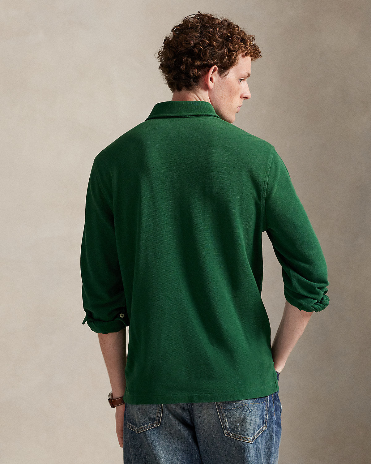 Ralph Lauren Classic Fit Embroidered Mesh Polo Shirt