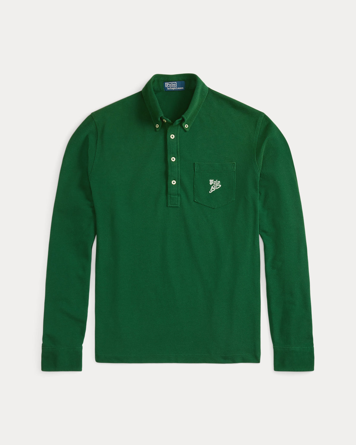 Ralph Lauren Classic Fit Embroidered Mesh Polo Shirt