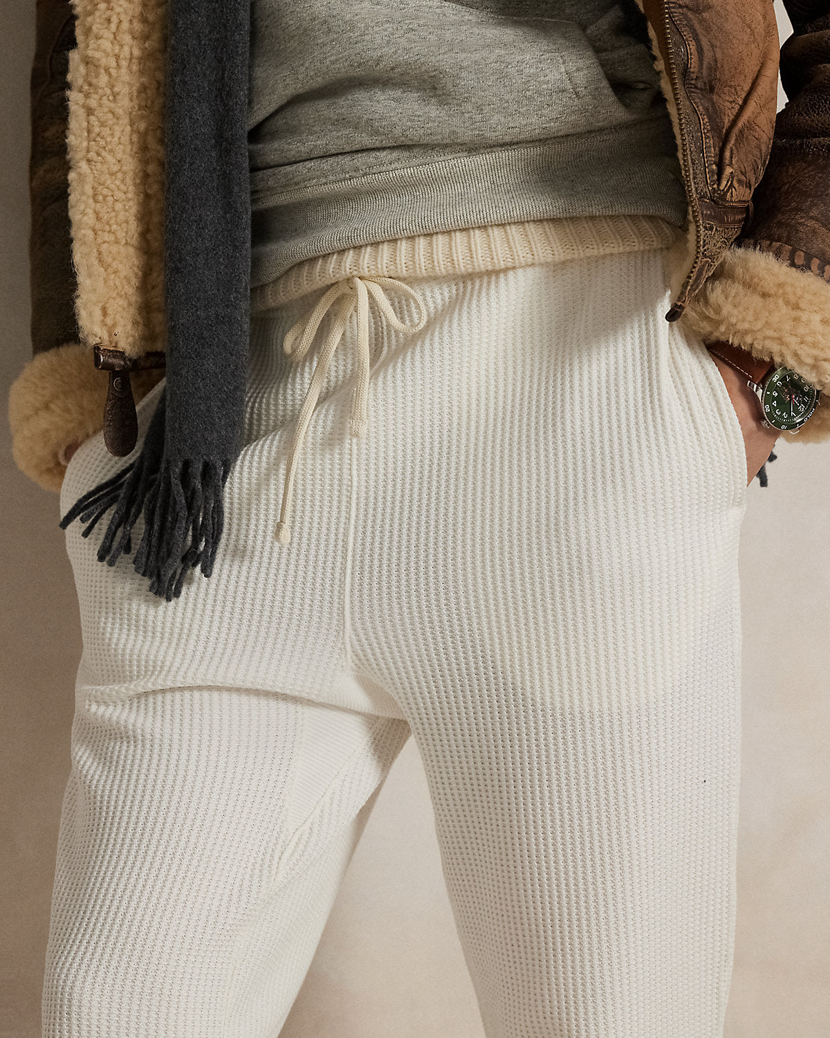 Ralph Lauren WaffleKnit Fleece Sweatpant