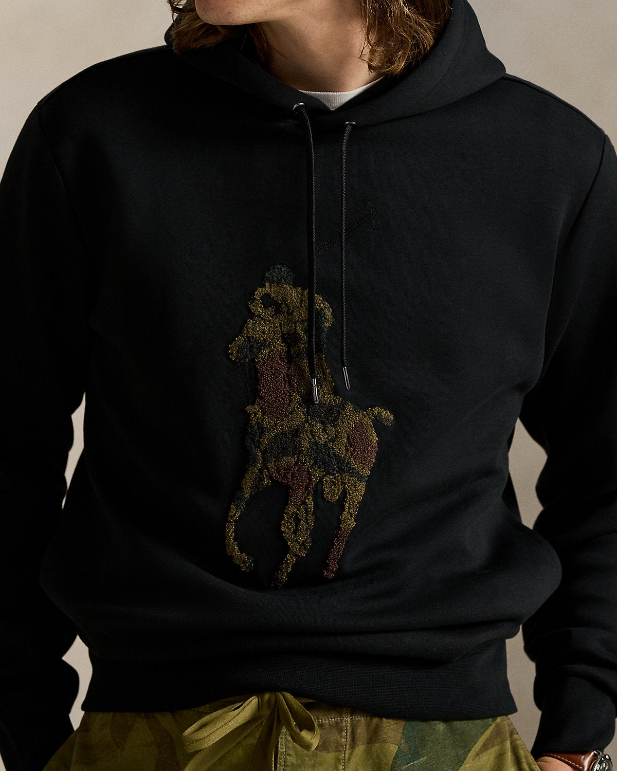 Ralph Lauren Camo Big Pony DoubleKnit Hoodie