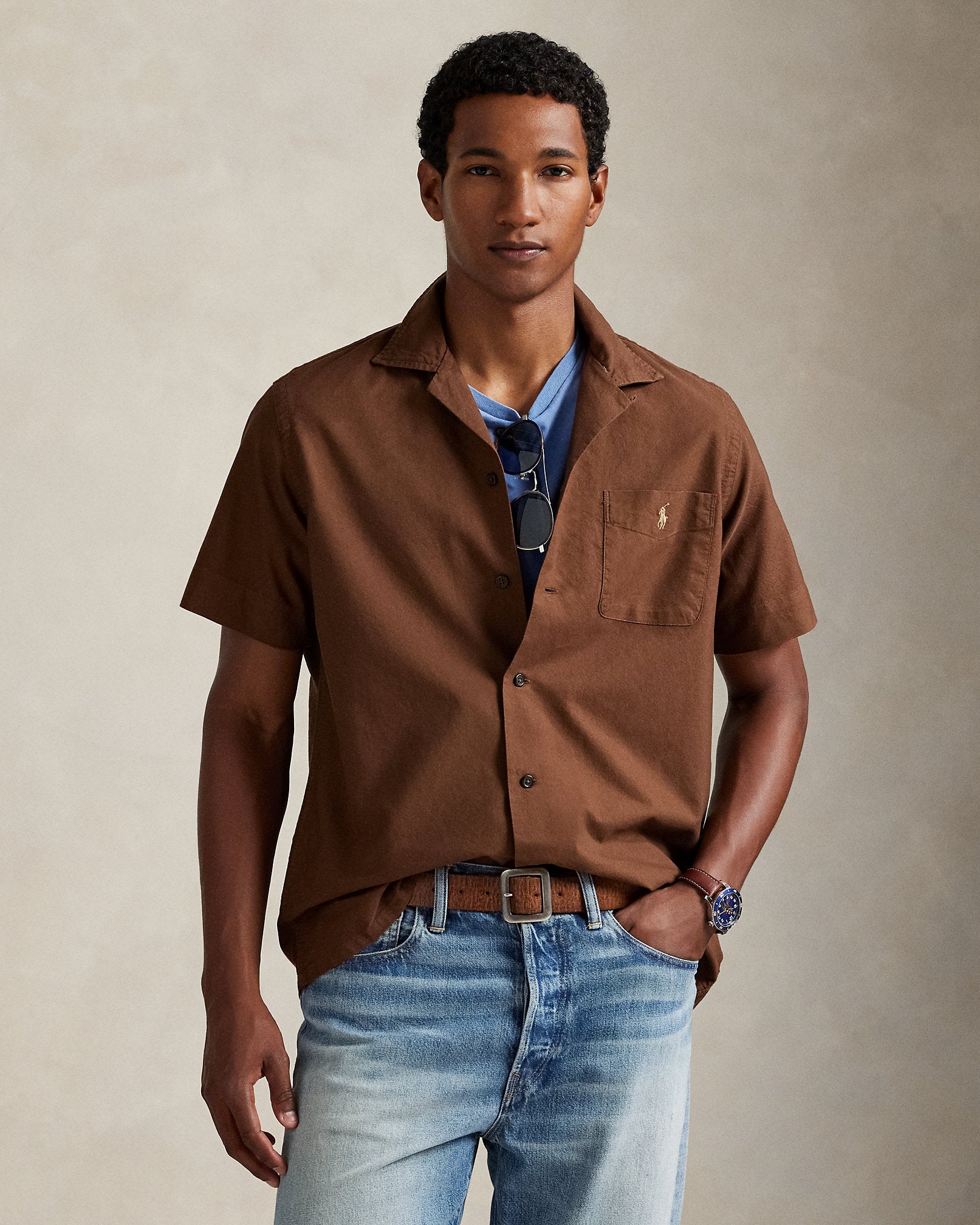 Ralph Lauren Classic Fit Oxford Camp Shirt