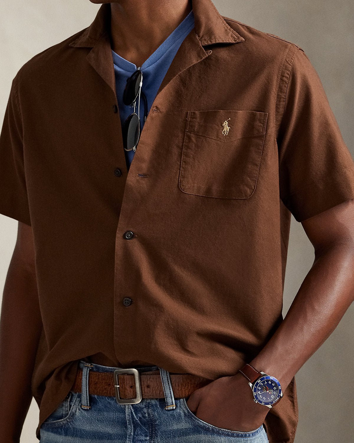 Ralph Lauren Classic Fit Oxford Camp Shirt