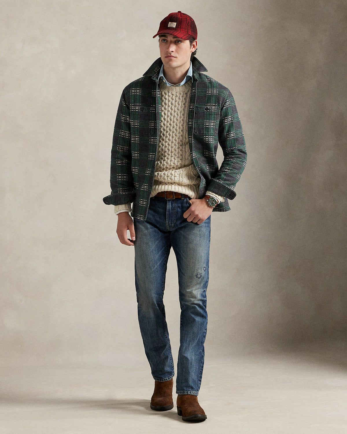 Ralph Lauren Classic Fit Plaid Flannel Workshirt