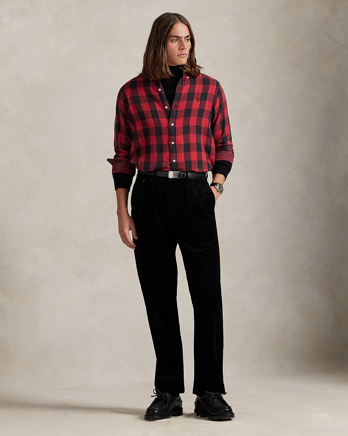 Ralph Lauren Classic Fit Plaid DoubleFaced Shirt