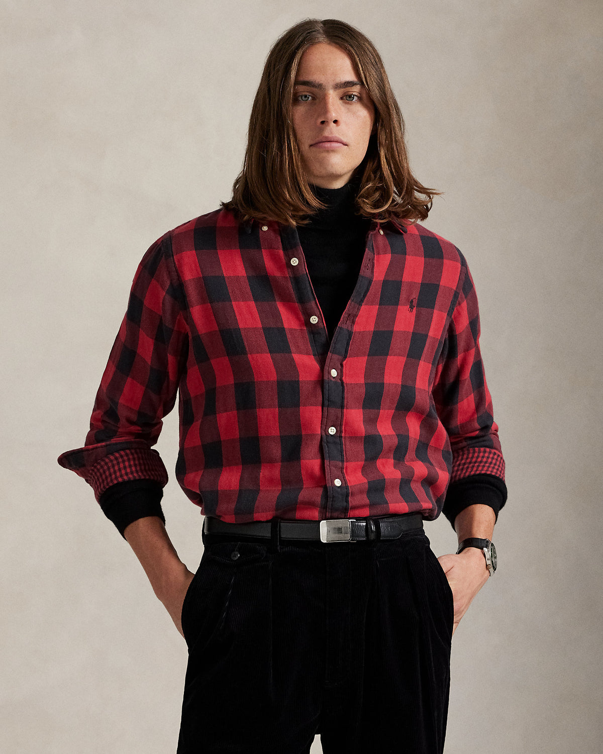 Ralph Lauren Classic Fit Plaid DoubleFaced Shirt
