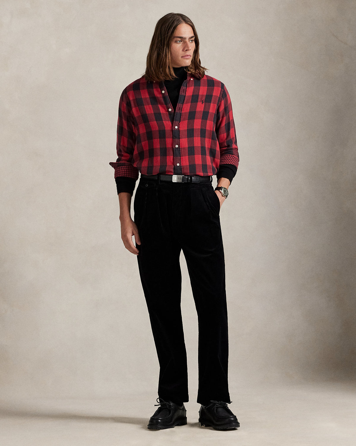 Ralph Lauren Classic Fit Plaid DoubleFaced Shirt
