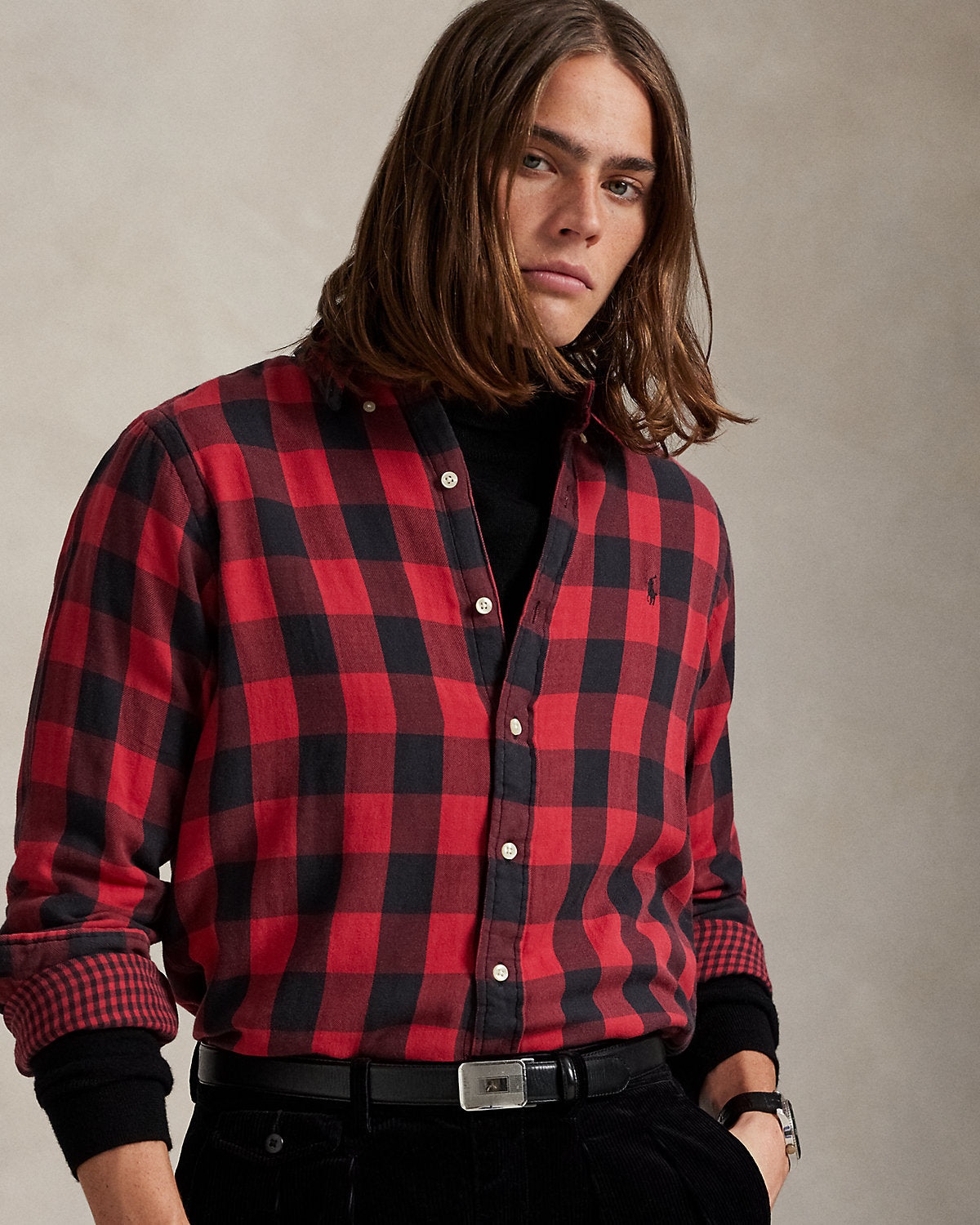 Ralph Lauren Classic Fit Plaid DoubleFaced Shirt